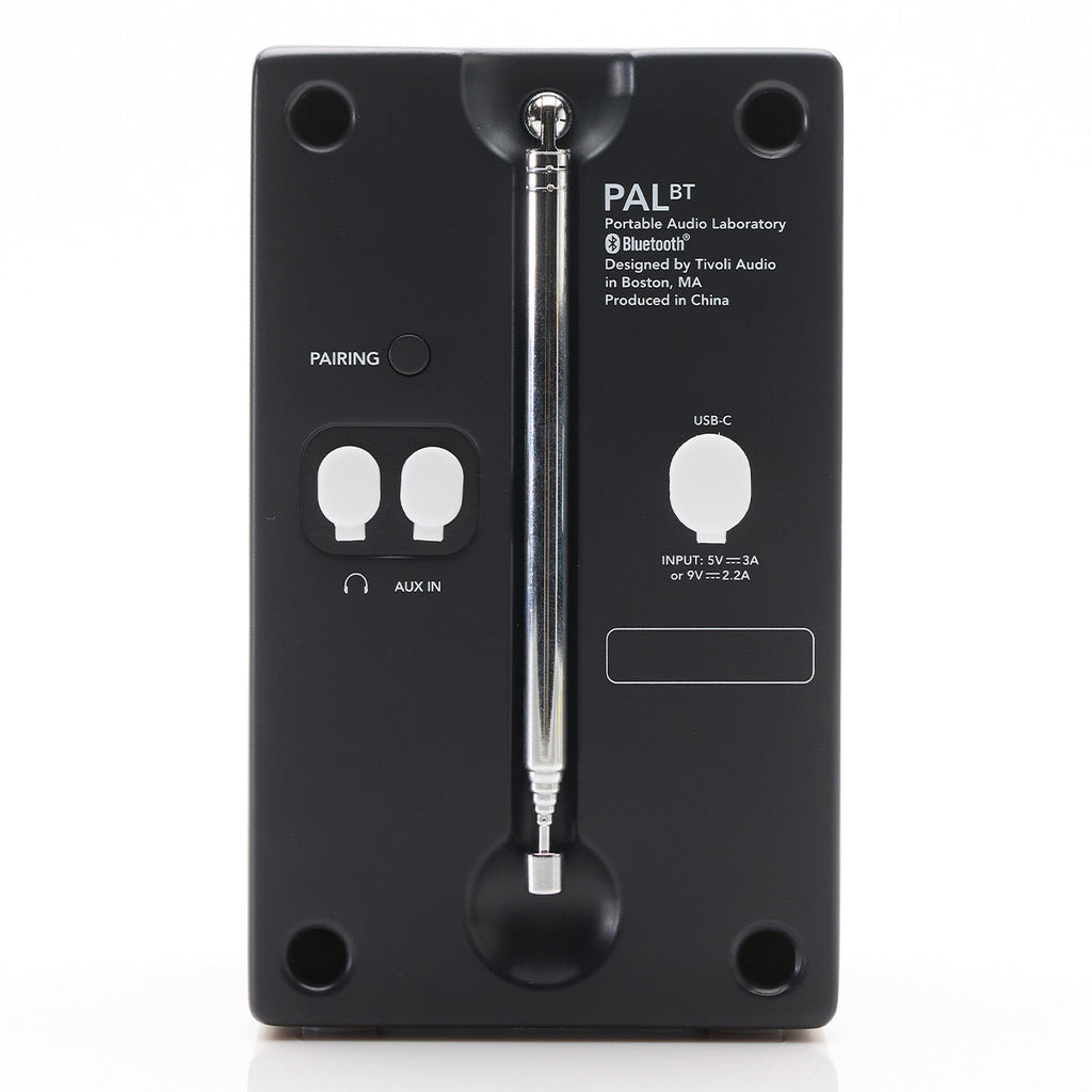 Tivoli Audio PAL BT Bluetooth FM Portable Radio and Speaker - Gen 3 (Black)
