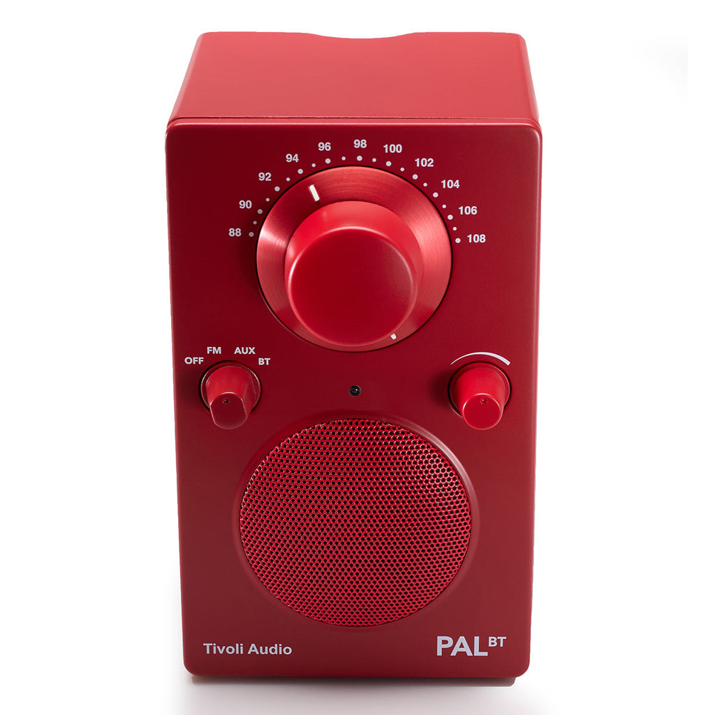 Tivoli Audio PAL BT Bluetooth FM Portable Radio and Speaker - Gen 3 (Red)