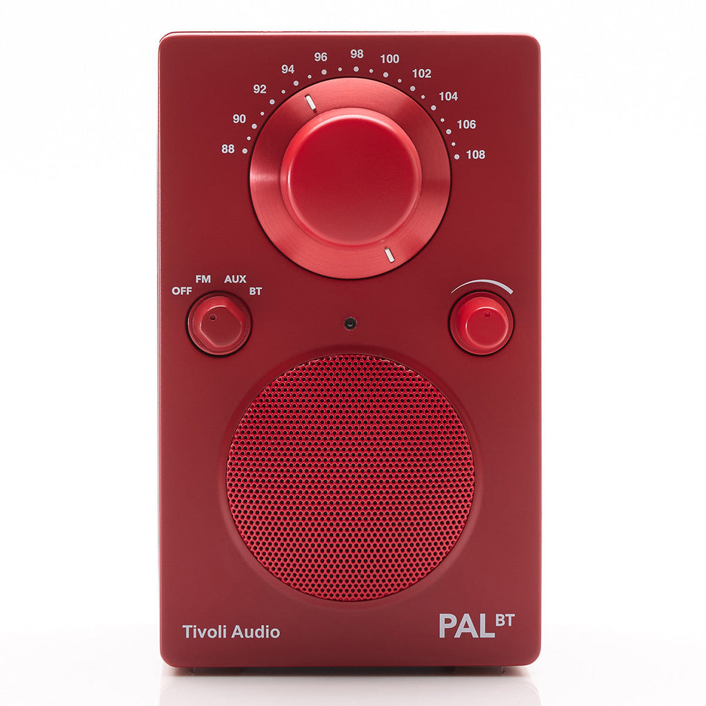 Tivoli Audio PAL BT Bluetooth FM Portable Radio and Speaker - Gen 3 (Red)