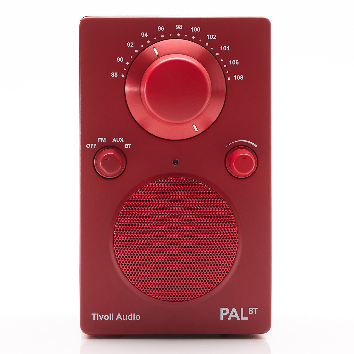 Tivoli Audio PAL BT Bluetooth FM Portable Radio and Speaker - Gen 3 (Red)