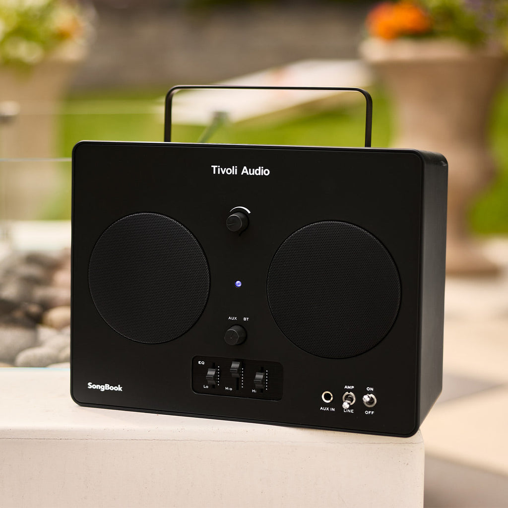 Tivoli Audio Songbook Bluetooth Speaker with Built-In Pre-Amp and Carrying Handle (Black)