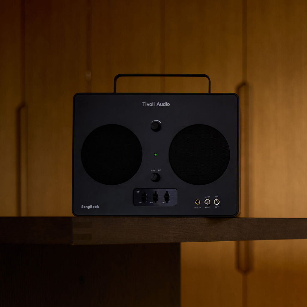 Tivoli Audio Songbook Bluetooth Speaker with Built-In Pre-Amp and Carrying Handle (Black)