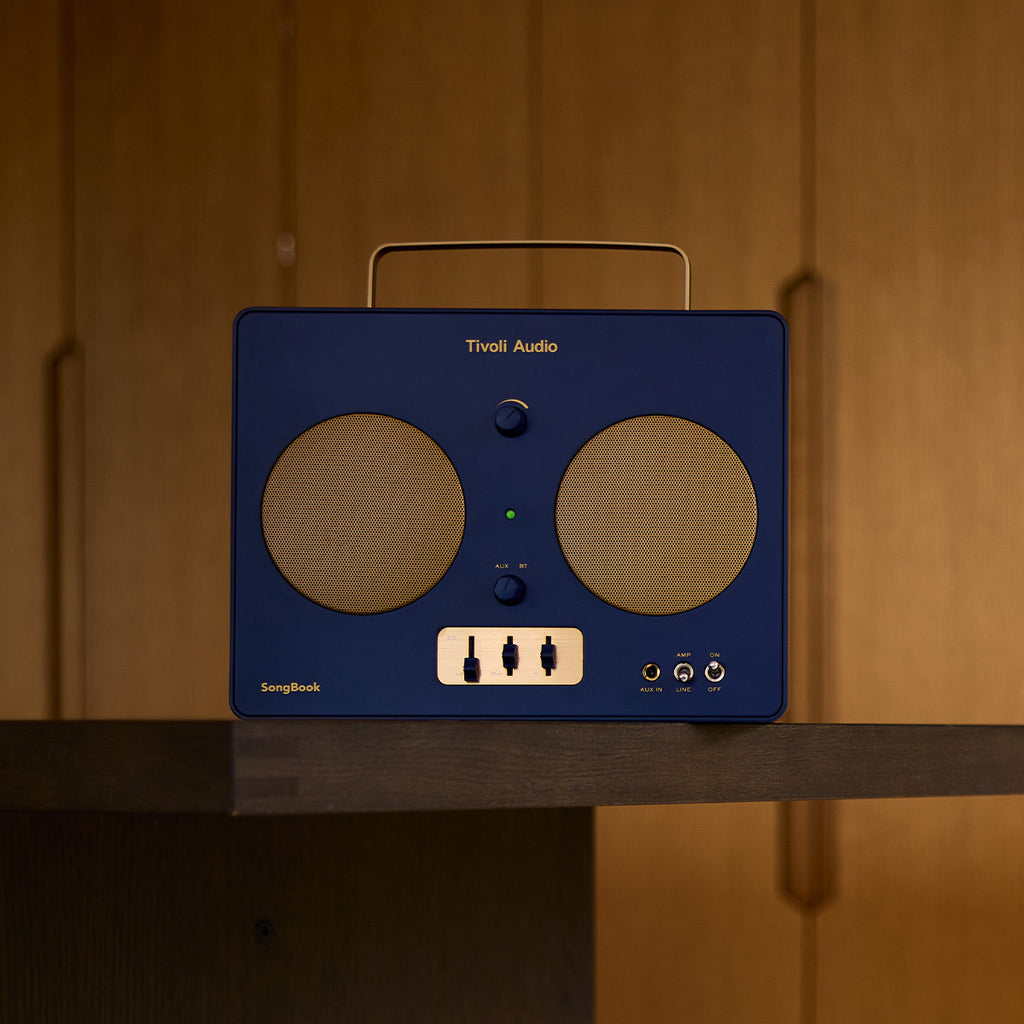 Tivoli Audio Songbook Bluetooth Speaker with Built-In Pre-Amp and Carrying Handle (Blue)