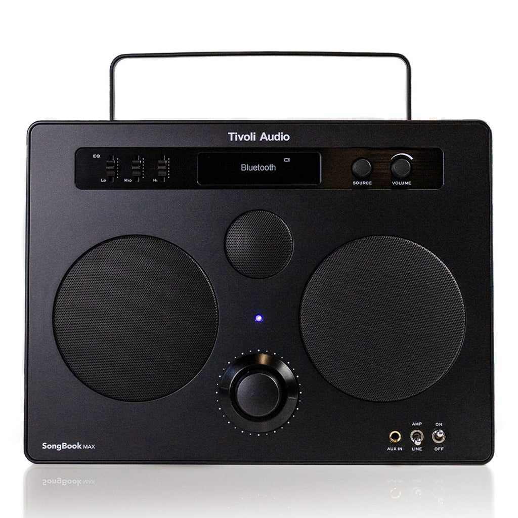 Tivoli Audio Songbook MAX Bluetooth Speaker with Built-In Pre-Amp and Carrying Handle (Black)