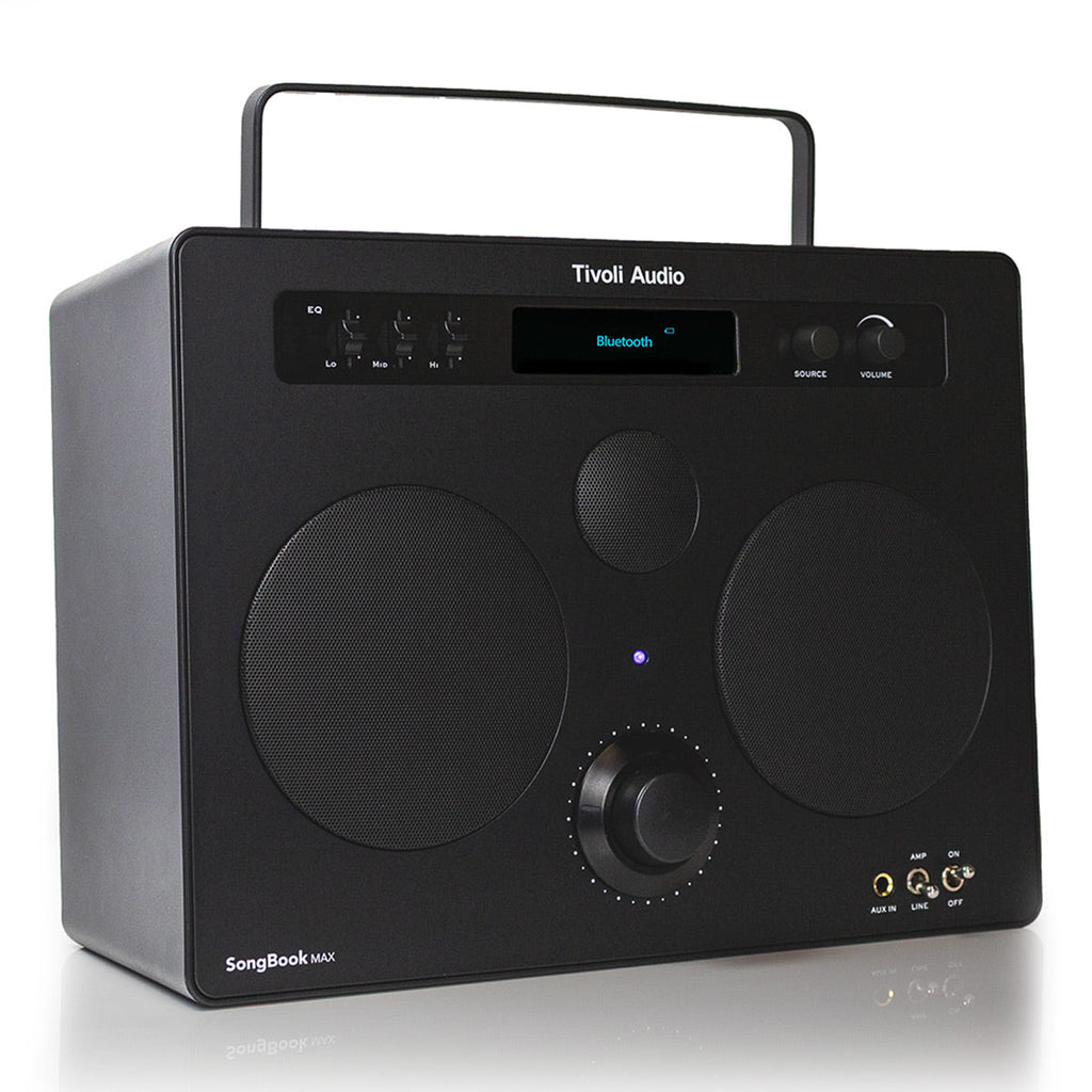 Tivoli Audio Songbook MAX Bluetooth Speaker with Built-In Pre-Amp and Carrying Handle (Black)