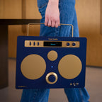 Tivoli Audio Songbook MAX Bluetooth Speaker with Built-In Pre-Amp and Carrying Handle (Blue)