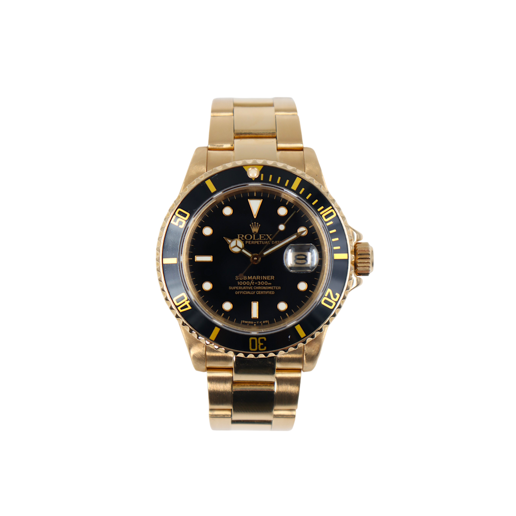 Rolex - Submariner - 16618 - Black Dial - Gold - 2008