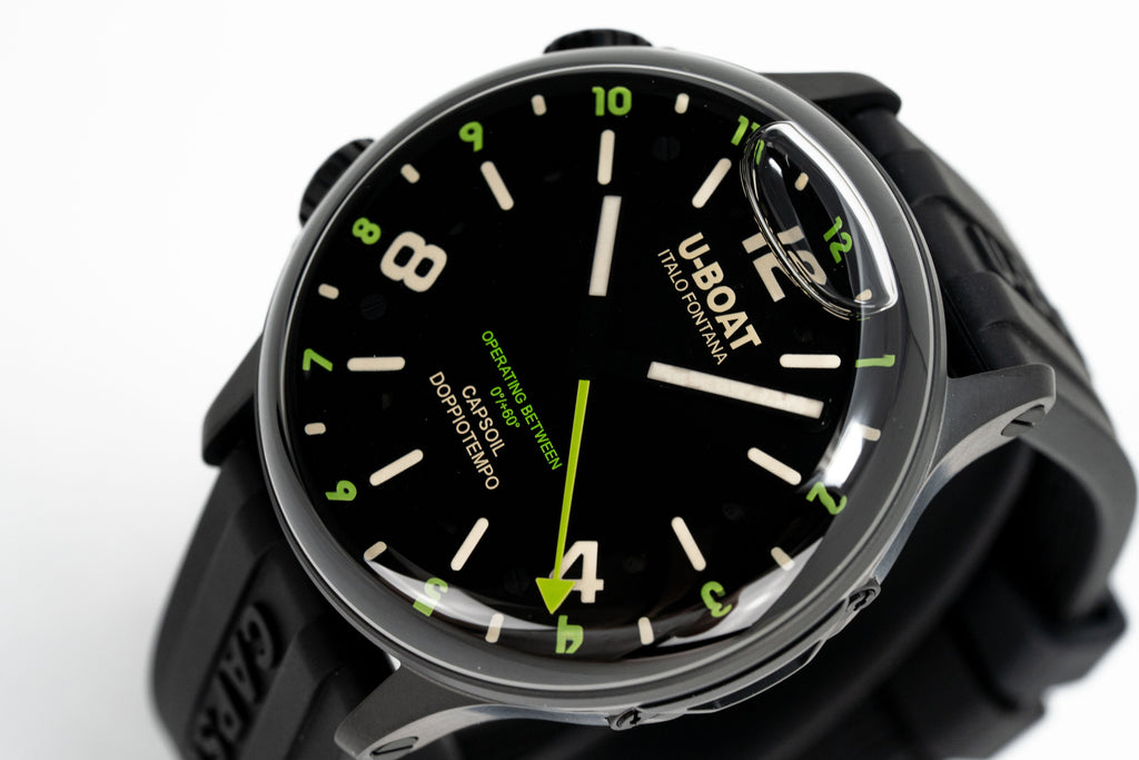 U-Boat Watch Capsoil Doppiotempo 45 DLC Green Rehaut