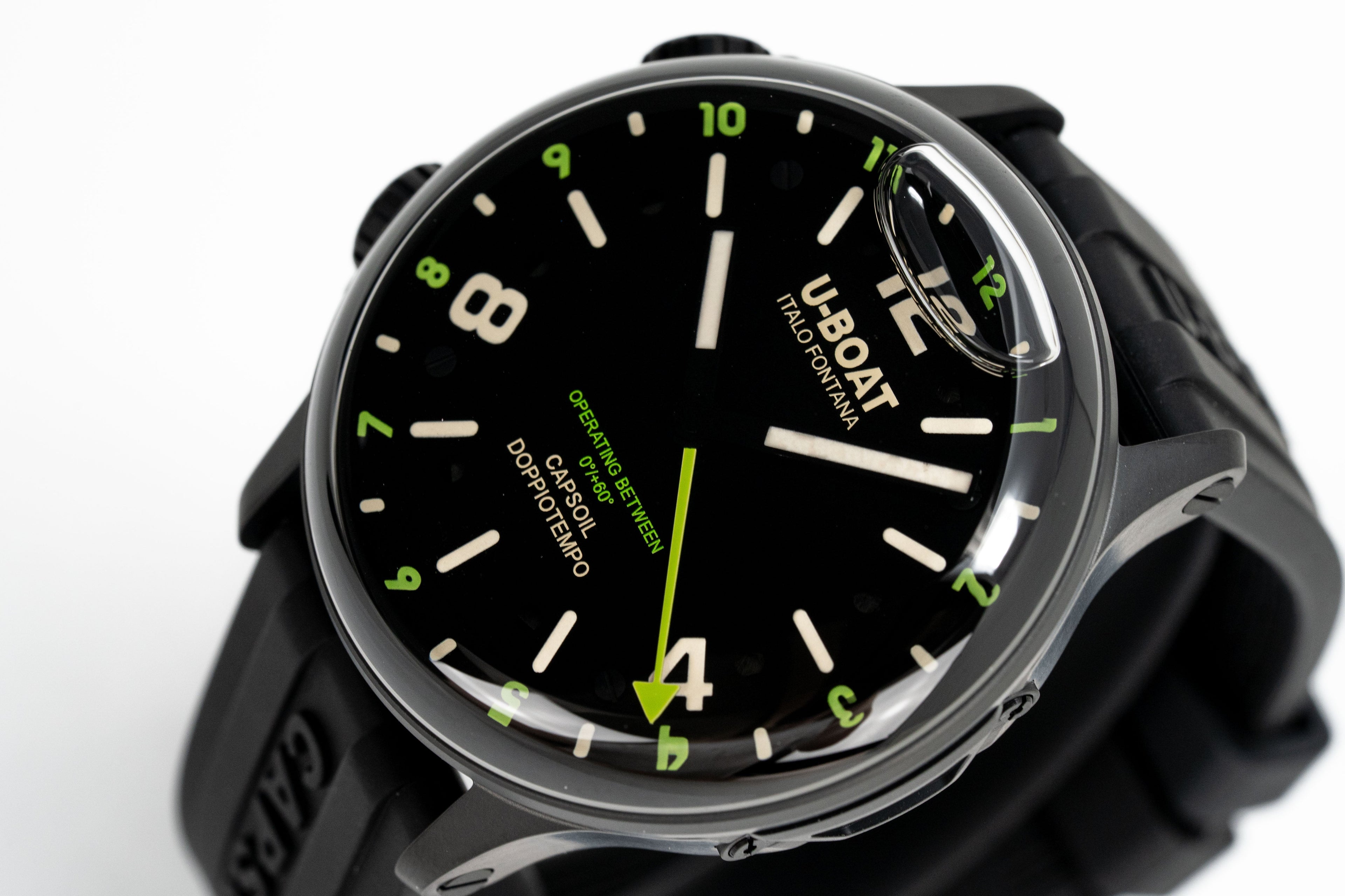 U-Boat Watch Capsoil Doppiotempo 45 DLC Green Rehaut