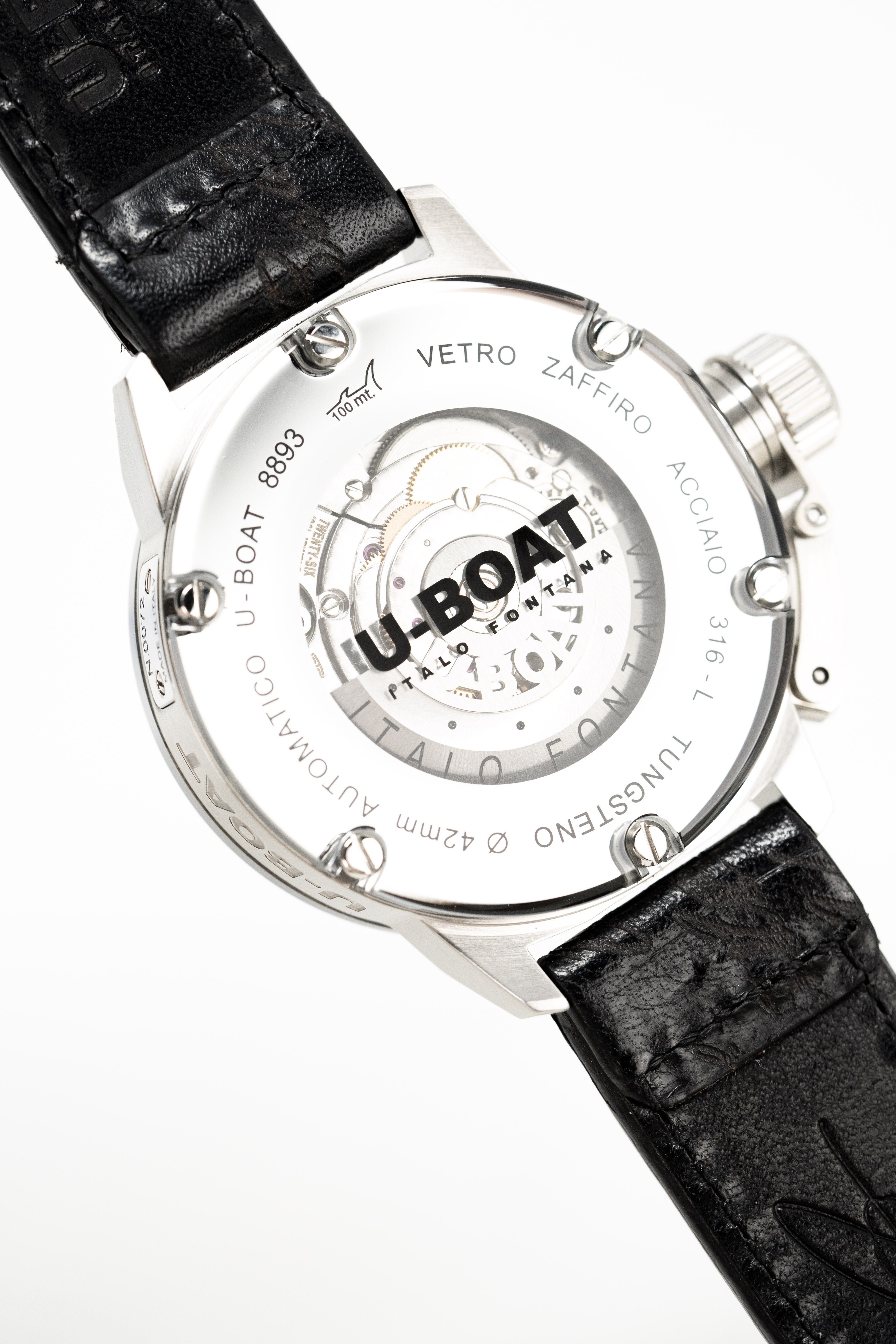U-Boat Men’s Watch 42mm Classico Tungsten Black