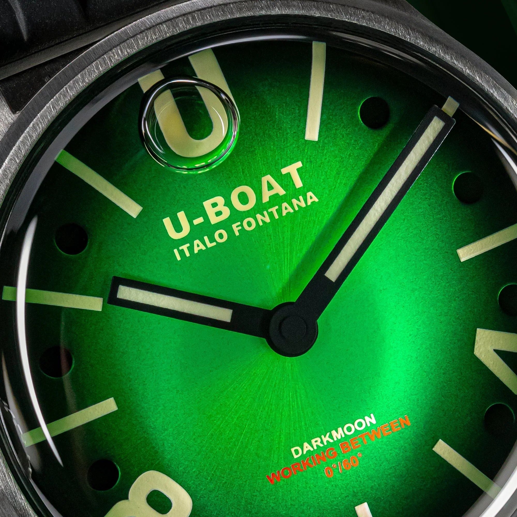 U-Boat Men's Watch Darkmoon 40 Green Soleil Steel