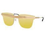 United Nude x Linda Farrow Gold Mirrored Sunglasses