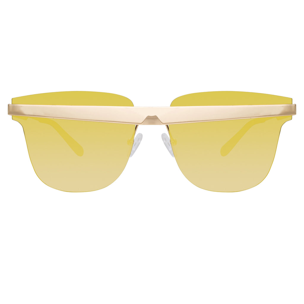 United Nude x Linda Farrow Gold Mirrored Sunglasses