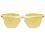 United Nude x Linda Farrow Gold Mirrored Sunglasses