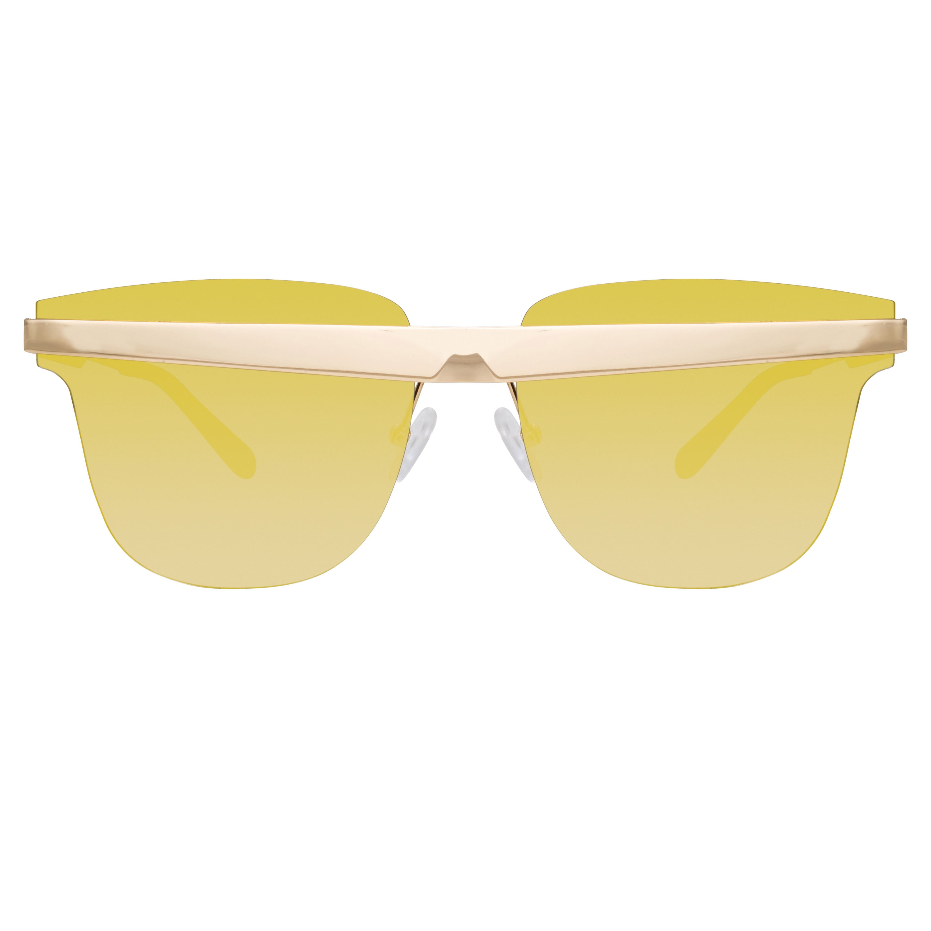 United Nude x Linda Farrow Gold Mirrored Sunglasses