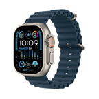Apple Watch Ultra 2 49mm GPS + Cellular Titangehäuse mit blauem Ocean Armband MREG3LW/A