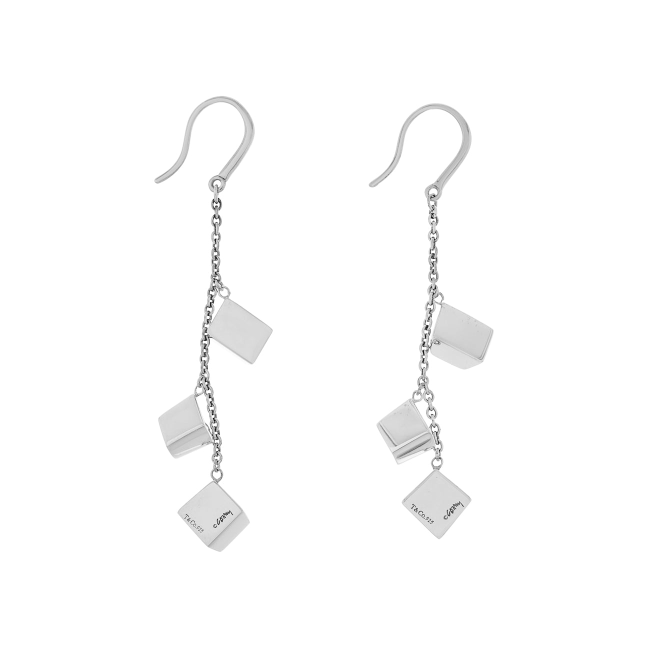 Tiffany & Co. Sterling Silber Frank Gehry Torque Ohrringe