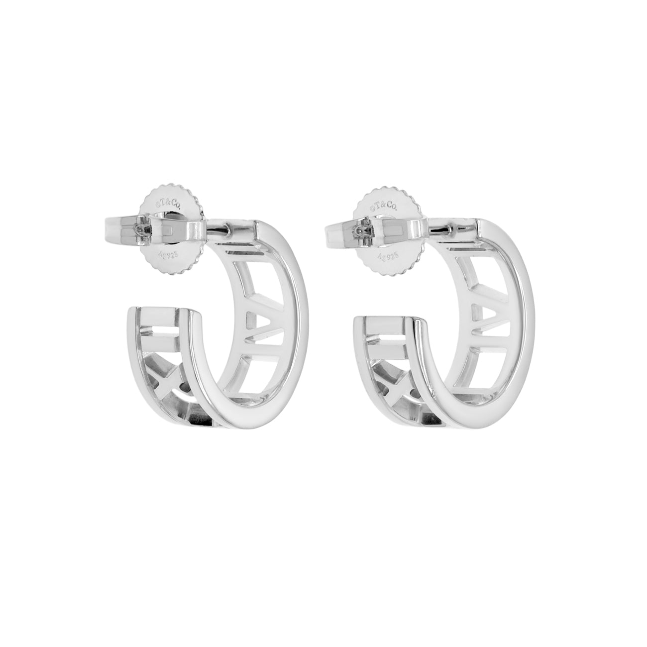 Tiffany & Co. Sterling Silber Atlas Kreolen