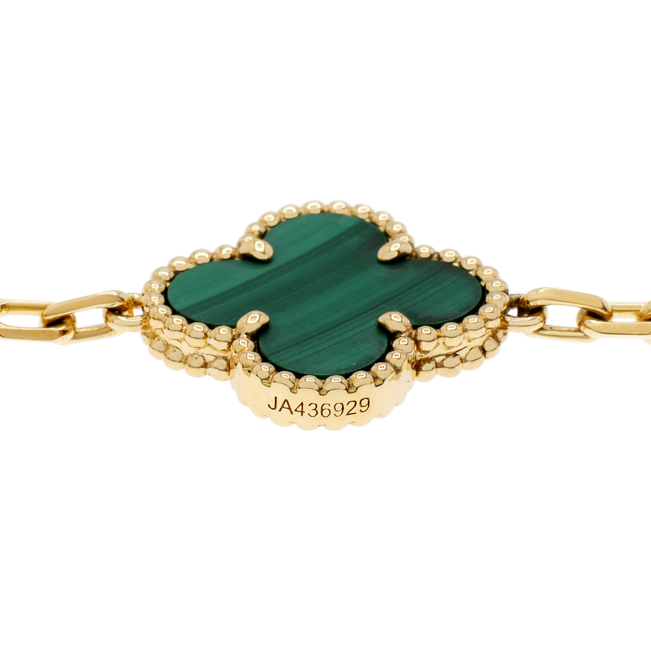 Van Cleef & Arpels 18K Gelbgold 5 Motifs Vintage Alhambra Armband