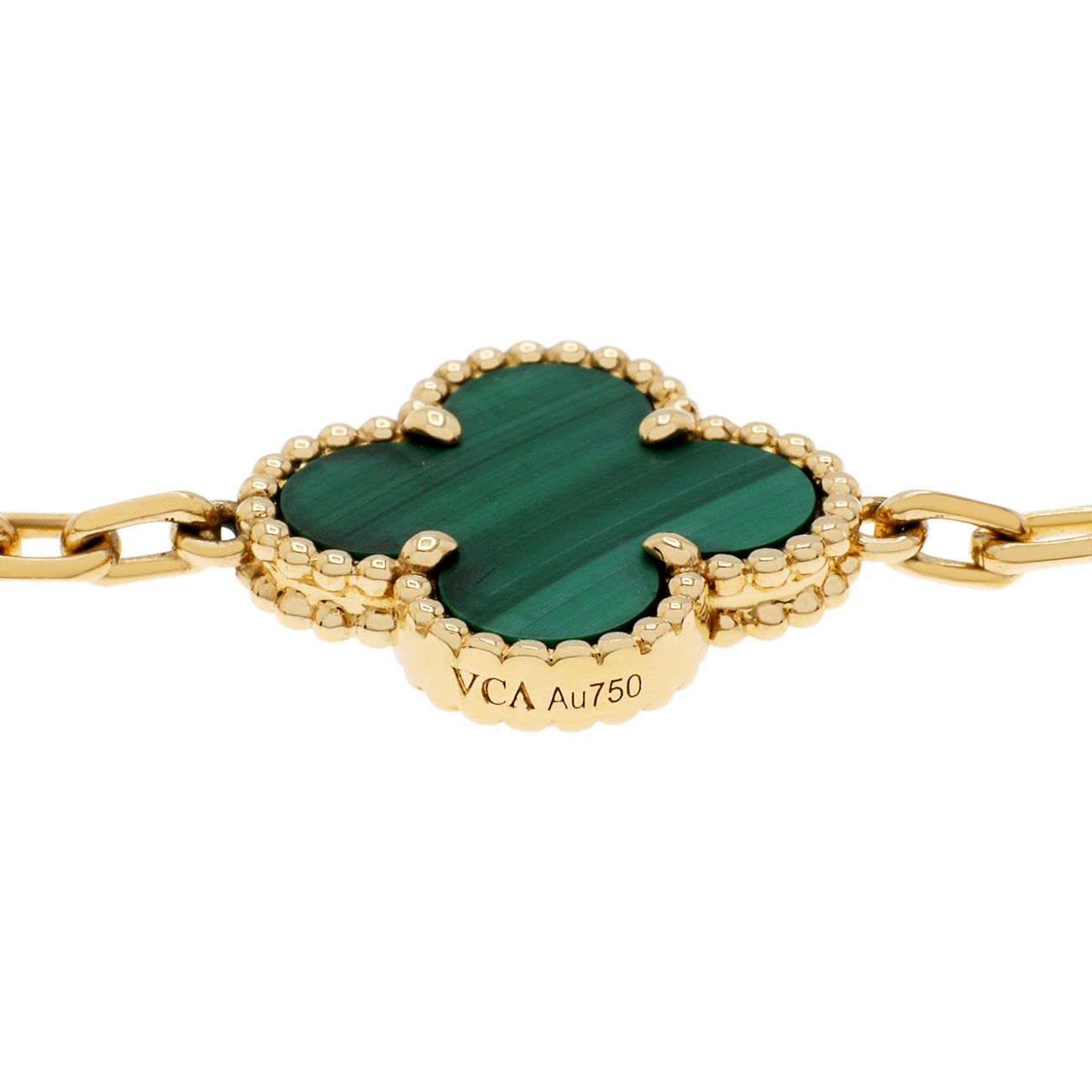Van Cleef & Arpels 18K Gelbgold 5 Motifs Vintage Alhambra Armband