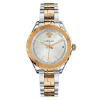 Versace Ladies Hellenyium Two-Tone Silver Rose Gold Bracelet