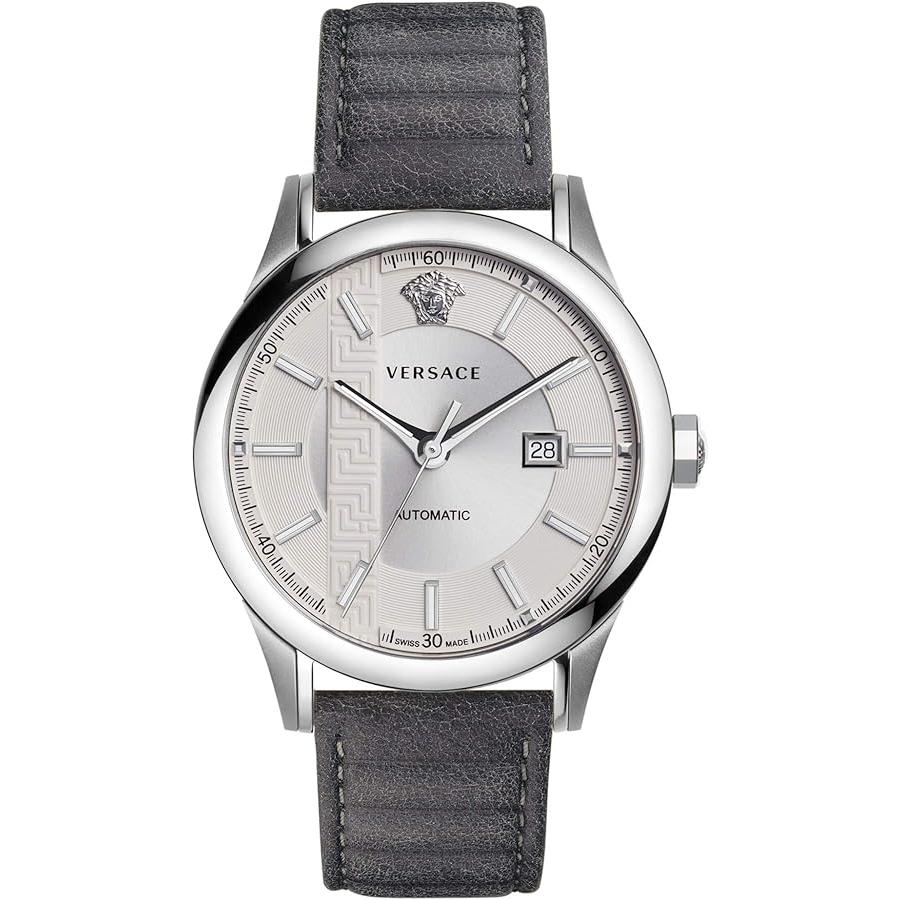 Versace Men's Watch Aiakos 44mm Automatic Silver