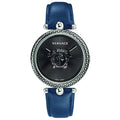 Versace Palazzo Empire Quartz Ladies' Silver Black Blue Watch
