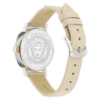 Versace Greca Fortuna 35mm Beige Silver Ladies’ Dress Watch