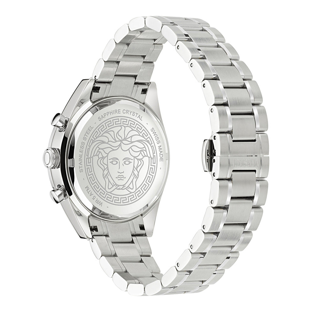 Versace V-Code 41mm Blue Men's Chronograph Watch