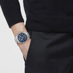 Versace V-Code 41mm Blue Men's Chronograph Watch