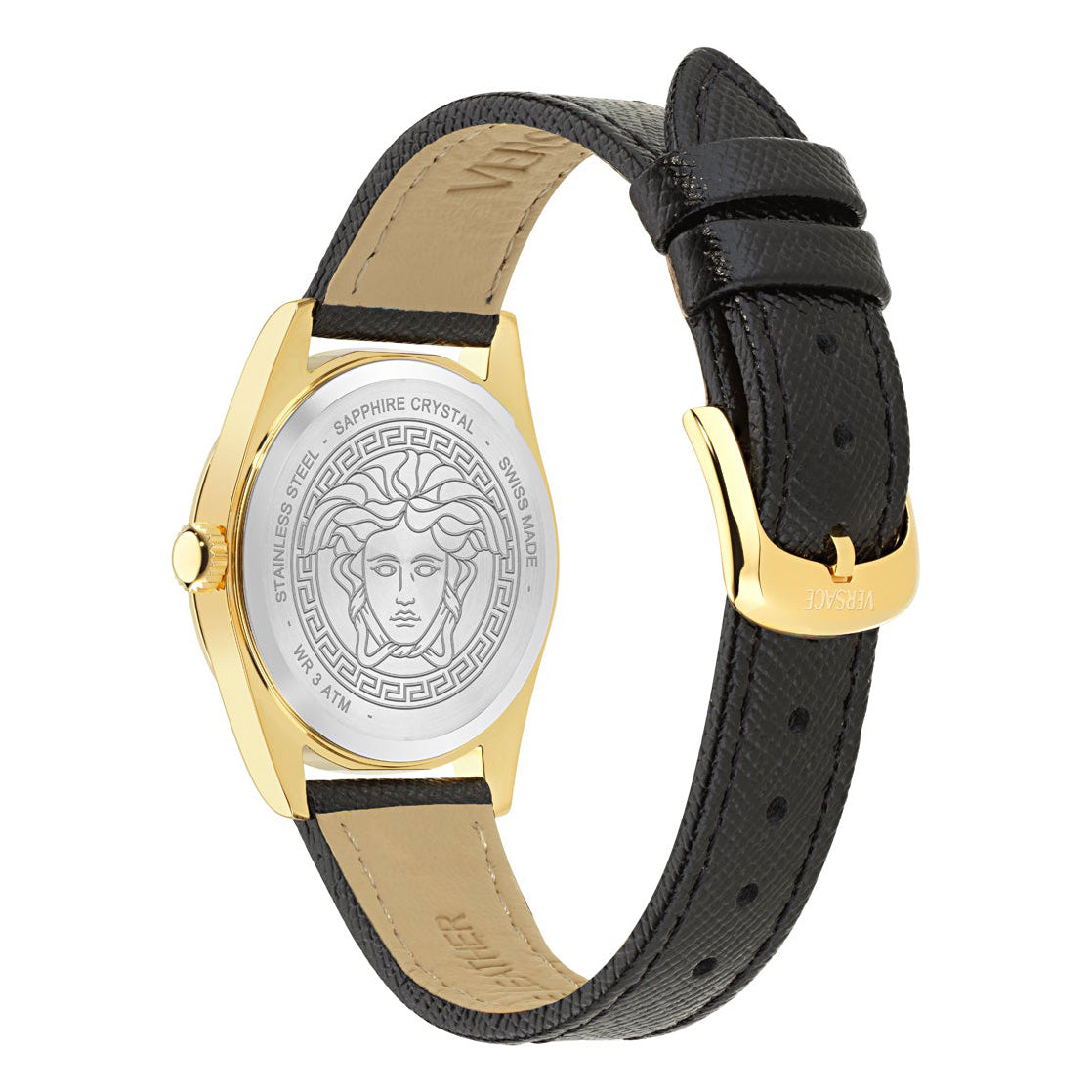 Versace Millenium 32mm Black Gold Ladies’ Dress Watch