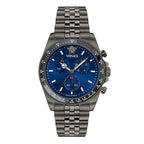 Versace Greca Wave 43mm Blue Grey Men’s Chronograph Watch