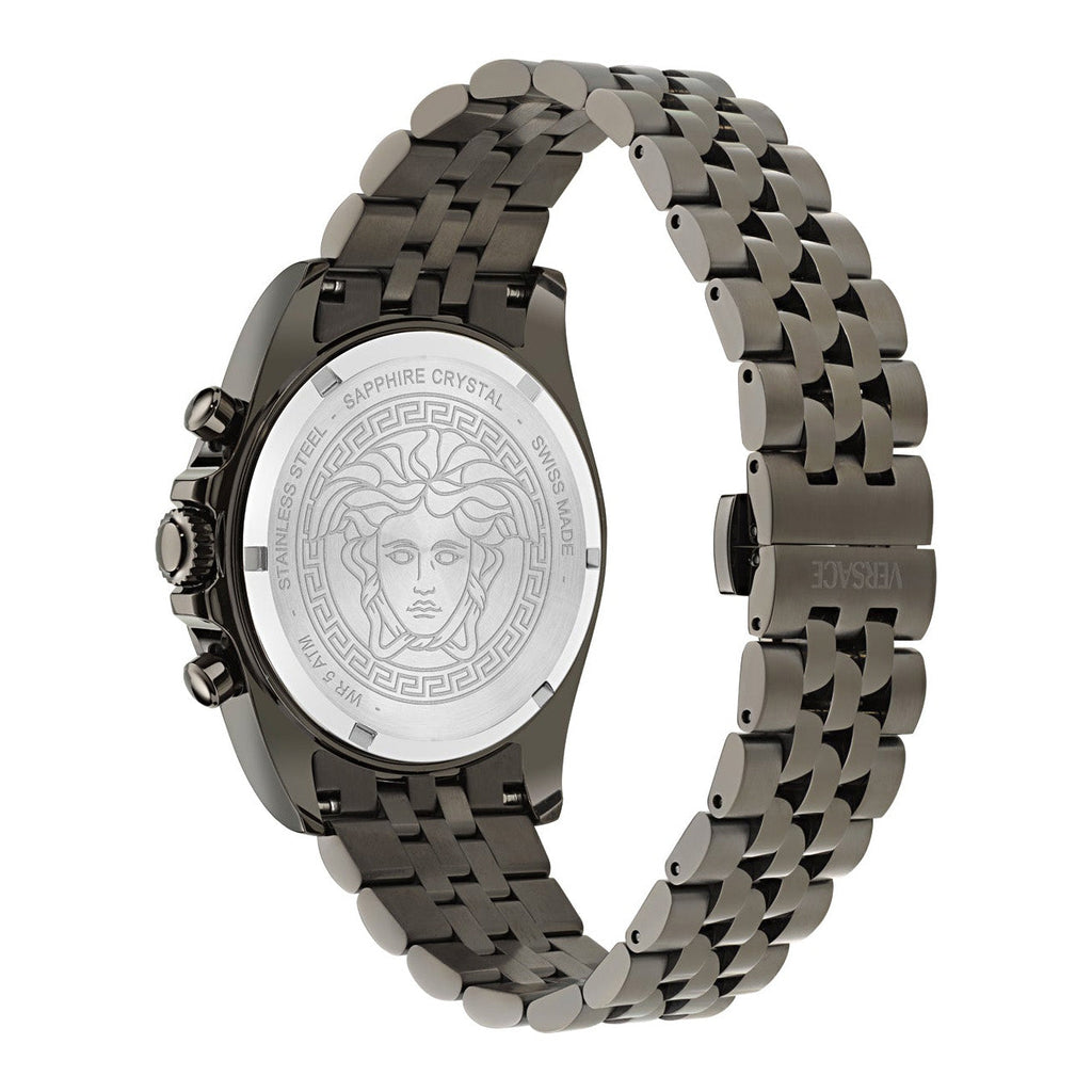 Versace Greca Wave 43mm Chronograph Blue Grey Men’s Watch