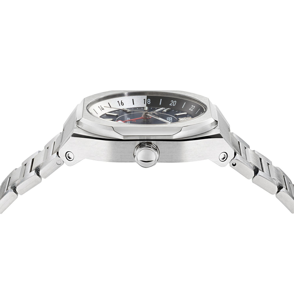 Versace V-Contempo GMT 40mm Classic Blue Silver Men’s Watch