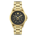 Versace V-Galaxy Moonphase 43mm Black Gold Men’s Watch