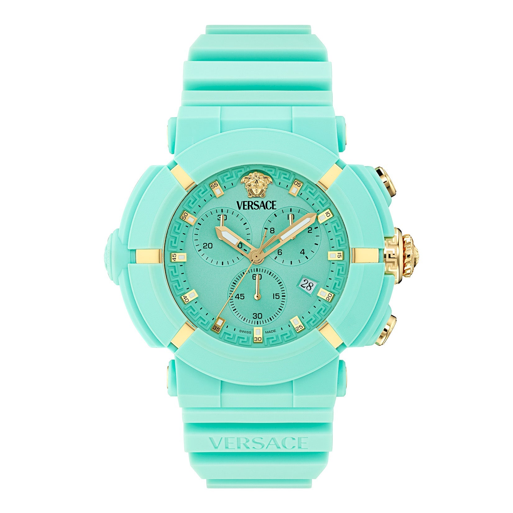 Versace Real Active 45mm Turquoise Unisex Chronograph Watch