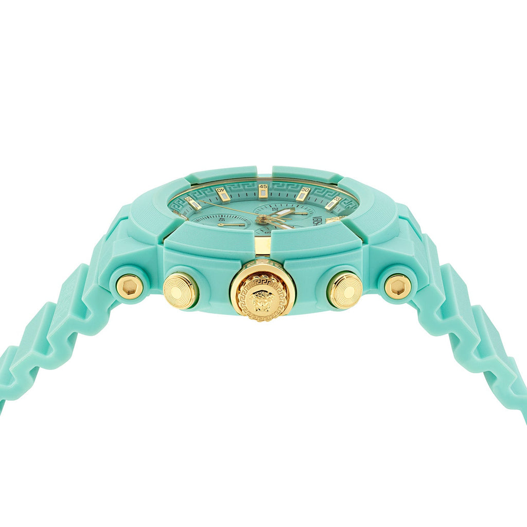 Versace Real Active 45mm Turquoise Unisex Chronograph Watch