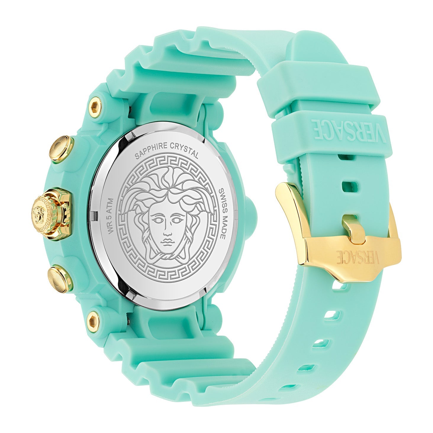 Versace Real Active 45mm Chronograph Turquoise Unisex Watch