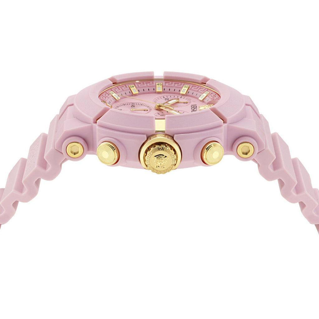 Versace Real Active 45mm Pink Unisex Chronograph Watch