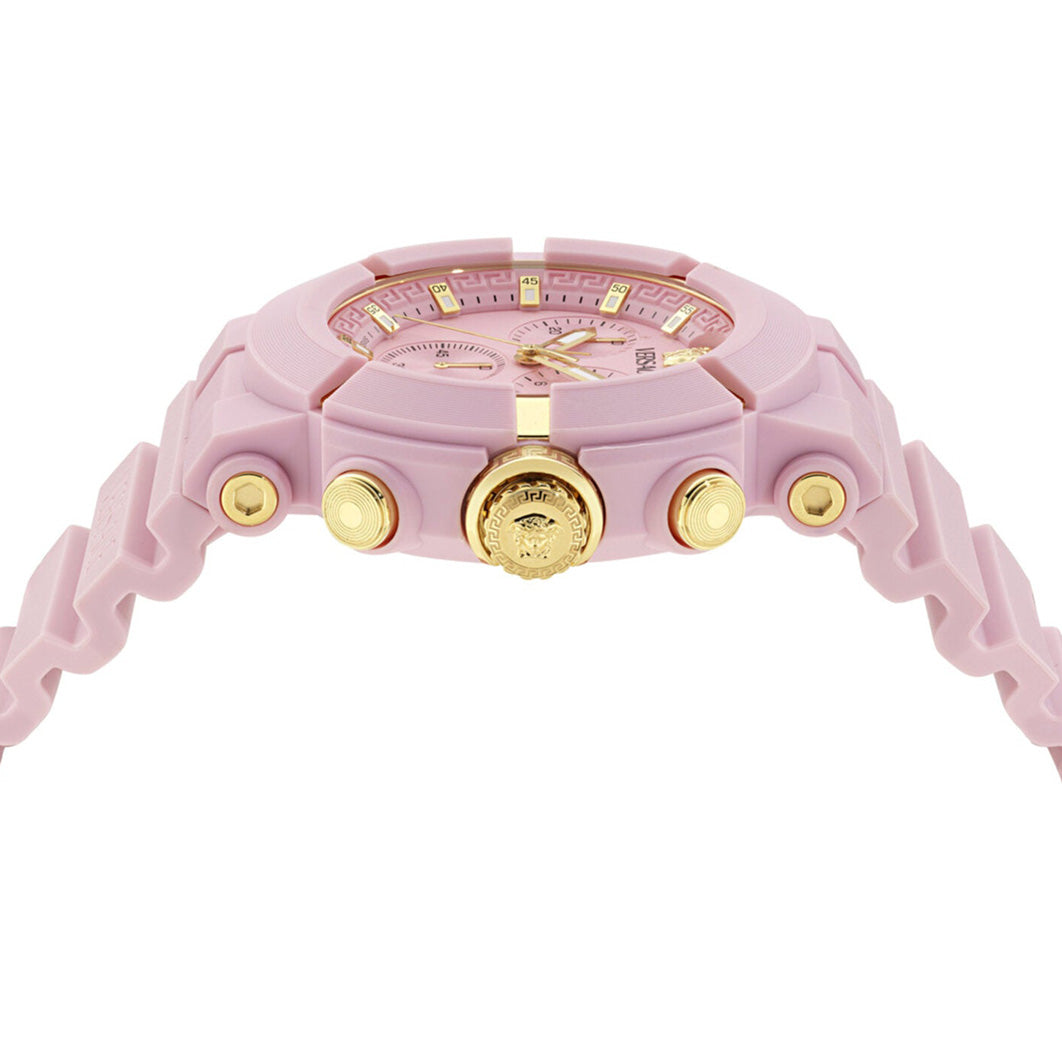 Versace Real Active 45mm Pink Unisex Chronograph Watch