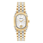 Versace Greca Couture 29mm Silver Gold Ladies Dress Watch