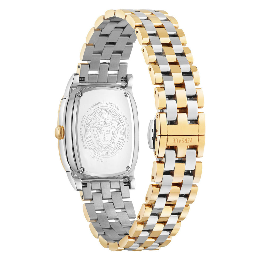 Versace Greca Couture 29mm Silver Gold Ladies Dress Watch