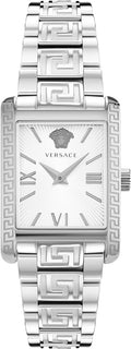 Versace Ladies Watch Tonneau 33mm White Bracelet