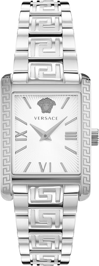 Versace Ladies Watch Tonneau 33mm White Bracelet