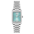 Versace Greca Tonneau 23x33mm Turquoise Silver Ladies’ Dress Watch