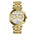 Versace Men's Watch Aion Chronograph 45mm Gold White