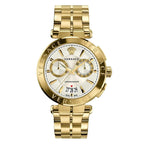 Versace Men's Watch Aion Chronograph 45mm Gold White