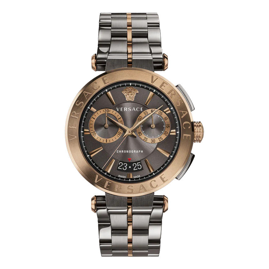 Versace Men's Watch Aion Chronograph 45mm Grey