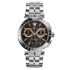 Versace Men's Watch Chronograph Aion Silver