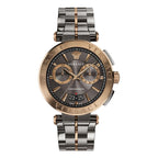 Versace Men's Watch Aion Chronograph 45mm Grey Bronze